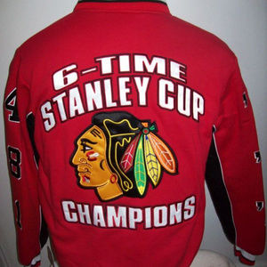 CHICAGO BLACKHAWKS 6 TIME NHL STANLEY CUP JACKET
